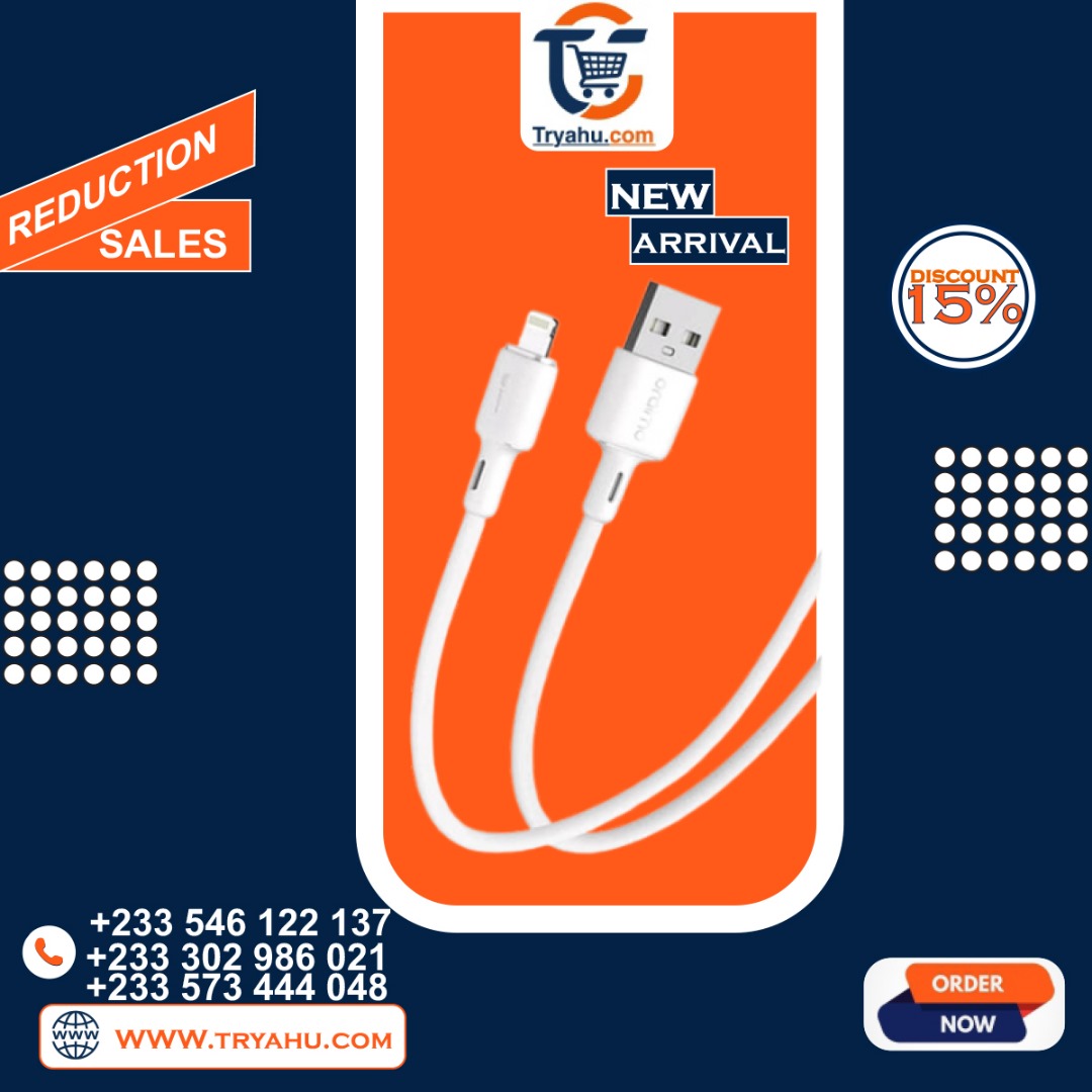 Oraimo iPhone Duraline 2  Fast Charging Lightning Cable